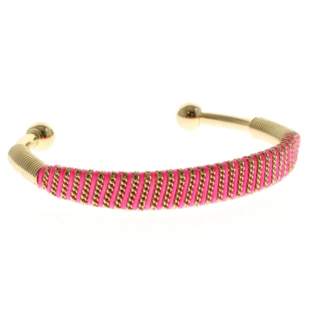 Express Cuff-Bracelet Pink/Gold-Tone NWOT
